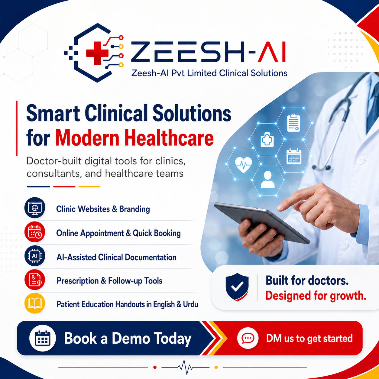 Zeesh-AI social media promotional flyer